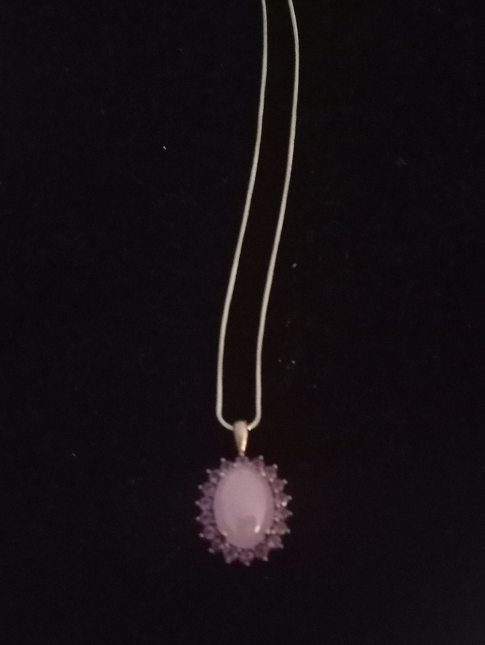 Lavender Jade And Amethyst Pendant